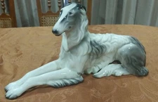 HUGE 1940s BORZOI RUSSIAN WOLF HOUND GOLDSCHEIDER 17" dog