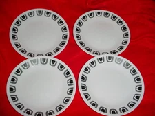 4 CORELLE BLACK NIGHT BREAD / DESSERT PLATES 6.75" BRAND NEW FREE USA SHIPPING