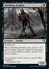 MTG Innistrad Midnight Hunt *FOIL* C Hobbling Zombie #106