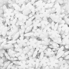 White Mini Snowflakes  - Christmas Cake Sprinkles Edible Decorations VEGAN 25g