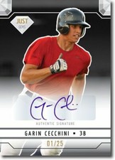 GARIN CECCHINI 2011 Just GEMS Rookie Autograph BLACK Auto RC #/25