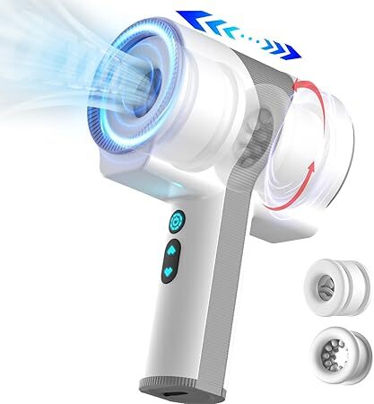 Elektrischer Masturbator Cup Handfrei mit 7 Vibrationsmodi und 5 Telesko