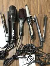 hair care products lot Curling Iron Straighteners Wet Dry Brush Lot Plug In