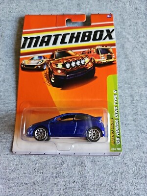 2010 Matchbox 08 HONDA CIVIC TYPE R Blue 29/100 LITTLE BEND Metro Rides