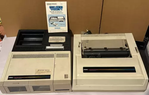 Colecovision Adam Family Computer System with Printer, Vision Console & Manual