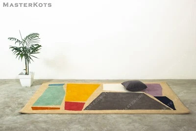 Earvin Modern Touffeté à la Main 100% Laine Doux Zone Tapis Moquette - Photo 1/4