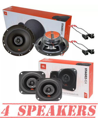 JBL Stage 2 series 4'' Dash & 6.5'' Overhead Speakers for 1997-2006 Jeep Wrangler