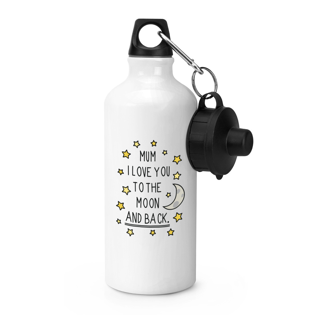 Mum I Love You To The Moon And Back Sports Drinks Water Bottle - Mothers Day