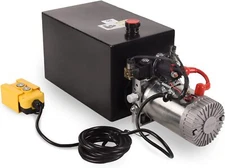 15 Quart Double Acting Hydraulic Pump Dump Trailer Power Unit DC 12V Unit Pack