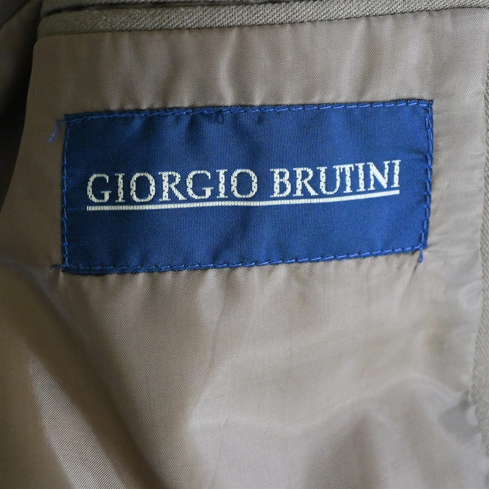Giorgio Brutini 42R 34x30 Marrón Tostado Hombre Chaqueta Pantalones Traje Foto 4 de 4