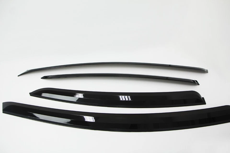 Black Smoked Door Visor Rain Vent Guard Window A117 for Hyundai SONATA 2010~2013 - Image 3 of 4