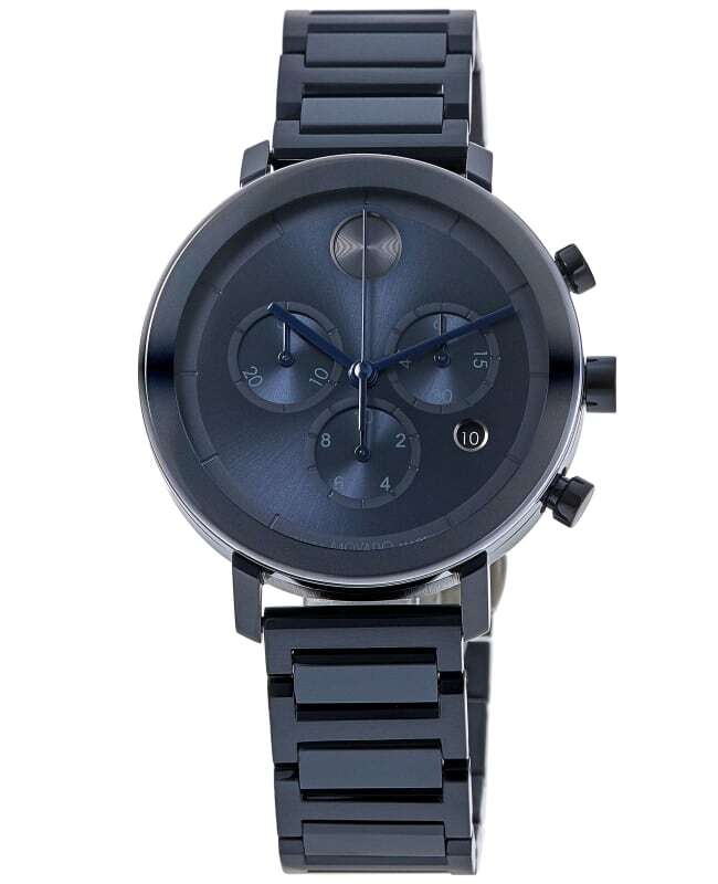Movado Men's Movado 3600307 Movado Black With Blue Dot New Movado