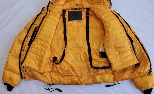 Burberry Prorsum Goose Down Puffer Yellow Jacket Men Sz 50 Super Rare Italy Made - Picture 12 of 23