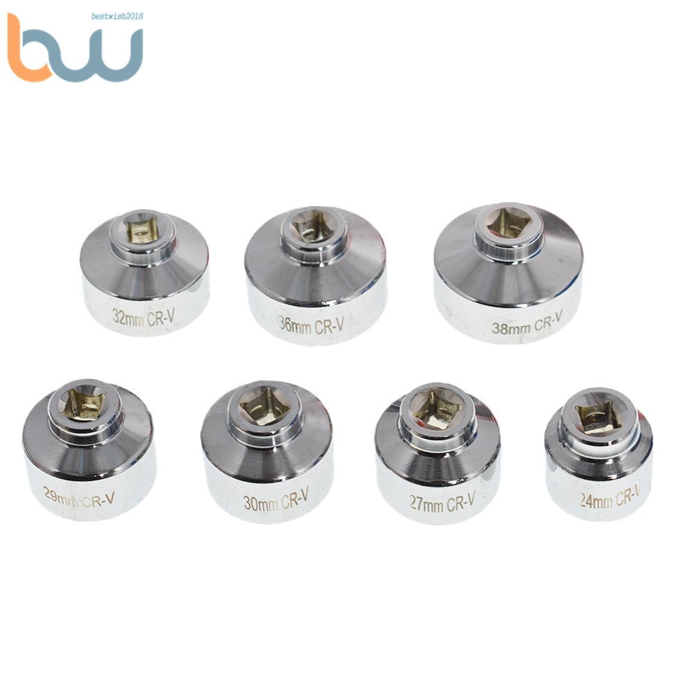 ZK-077 7 In 1 Car Cartridge Housing Oil Filter Cap Wrench Socket Set Tool Kit - Foto 10