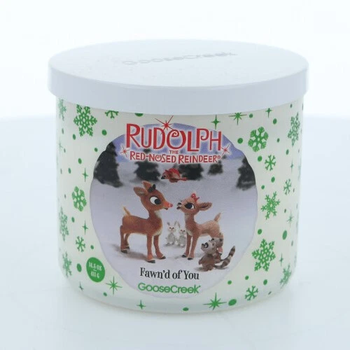 Goose Creek Candle Rudolph the Rednose Reindeer 3-Docht Kerze 411g Fawn'd of You - Bild 1 von 1