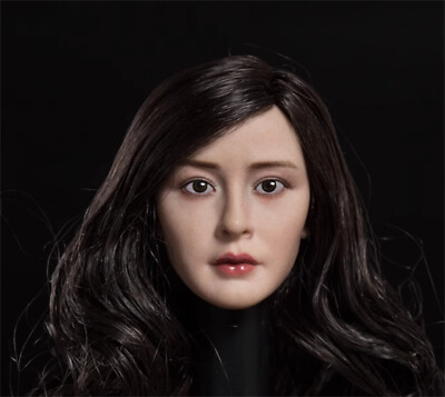 THREEQ 1/6 Yang Mi Head Sculpt XD005A Planted Hair Fit 12'' TBL  Action Figure