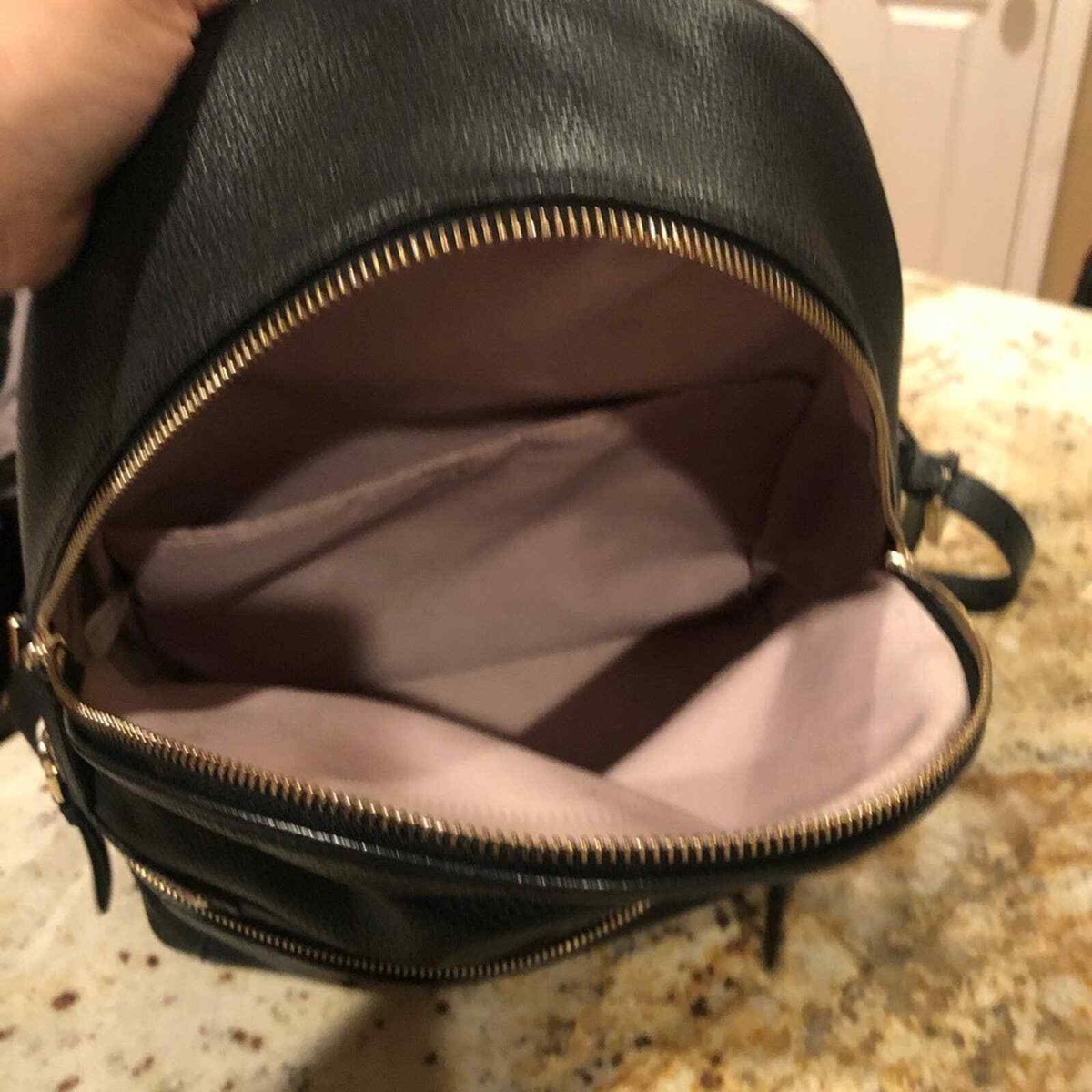 Kate spade black pebbled leather backpack | eBay