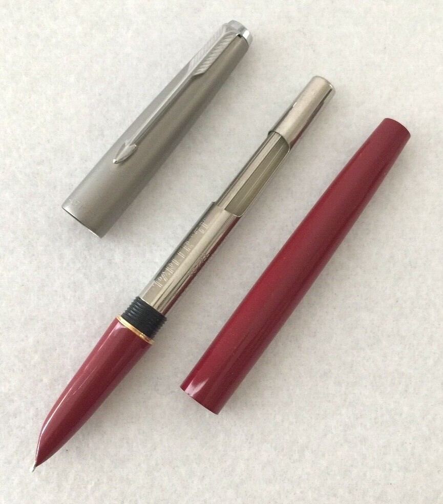 Parker 51 ヴィンテージ 万年筆 ジャンク品 RARE PARKER 51 MARK II BURGUNDY RED FOUNTAIN PEN FINE GOLD