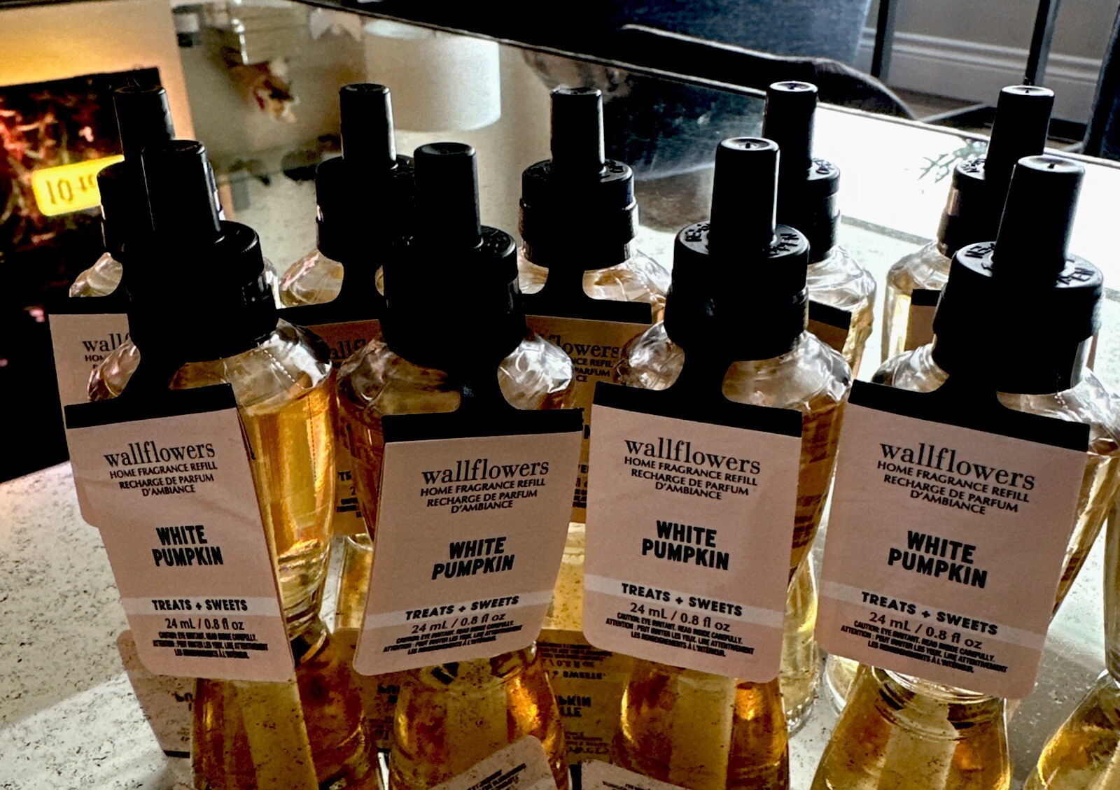 Bath & Body Works Wallflower Refills 10- White Pumpkin  Holiday Christmas scent-image