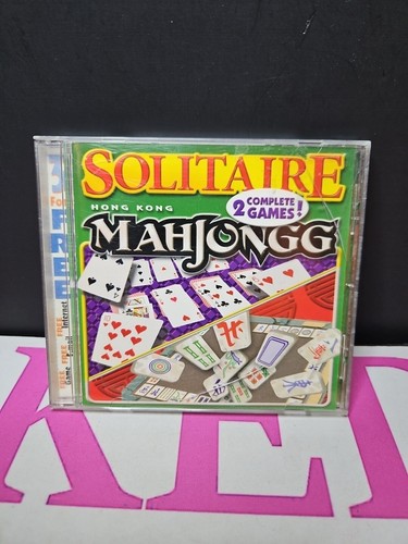 PC Computer 2 Complete Games Solitaire & Hong Kong Mahjongg CD-ROM ...