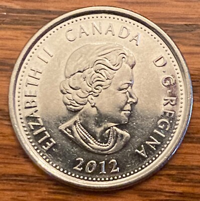 2012 Brock War of 1812 Canada 25 cents quarter coin *75% off