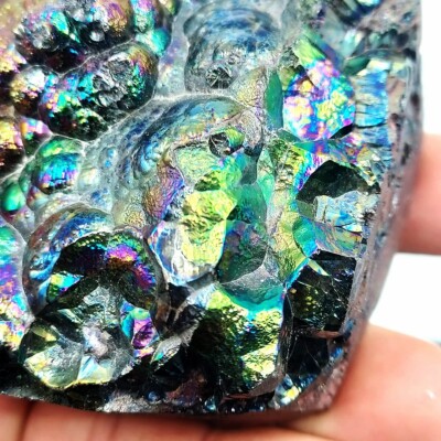 Big Premium Leklai Natural Stone Rainbow 7 Color 615g Thai Amulet