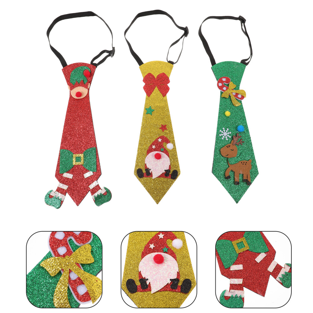 3 Funny Christmas Ties Santa, Snowman, ReindeerMG eBay