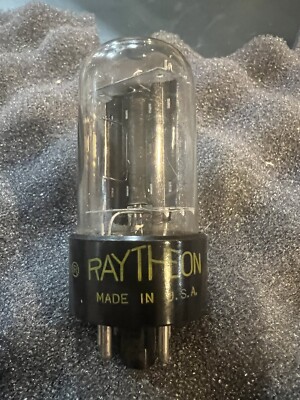 Raytheon 6AX4 GT Vacuum tube Black Plate NOS Hickok Tested [