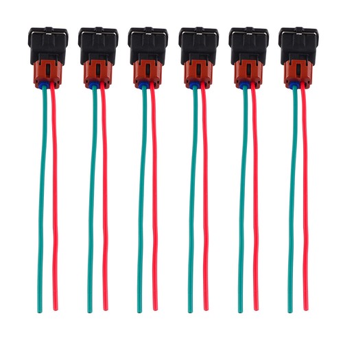 6x Fit Nissan 300ZX Z31 N/A Turbo 1984-87 Fuel Injector Connector Wiring Harness - Picture 10 of 10