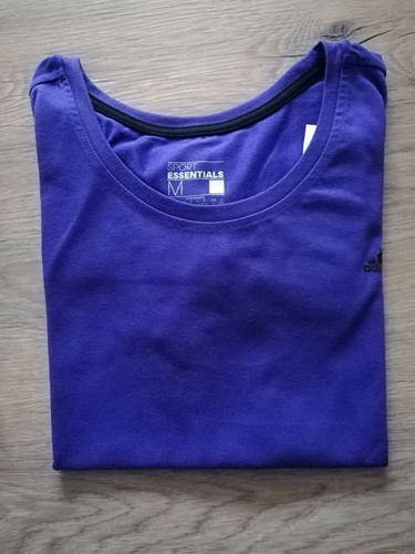 Adidas T-Shirts Débardeurs Lot Femmes Bleu Violet Clair Haut Sport Neuf - Picture 2 of 5