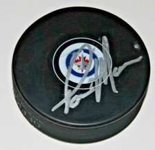 PAUL MAURICE signed (WINNIPEG JETS) Head Coach autographed hockey puck W/COA #2