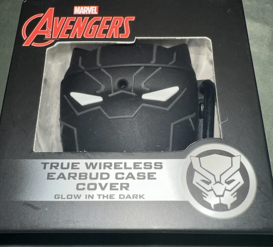 BLACK PANTHER AVENGERS True Wireless Earbud Case Cover glow In The Dark/Air Pods - Изображение 2 из 4