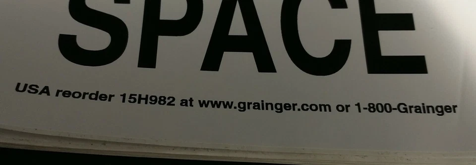 (12) 15H982 CONFINED SPACE SIGNS VINYL STICKER 7" x 10" - Image 3 of 3