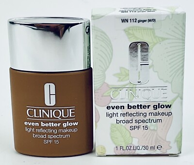 CLINIQUE Even Better Glow Light Reflecting Makeup SPF 15 WN 112 GINGER (M/D) NIB