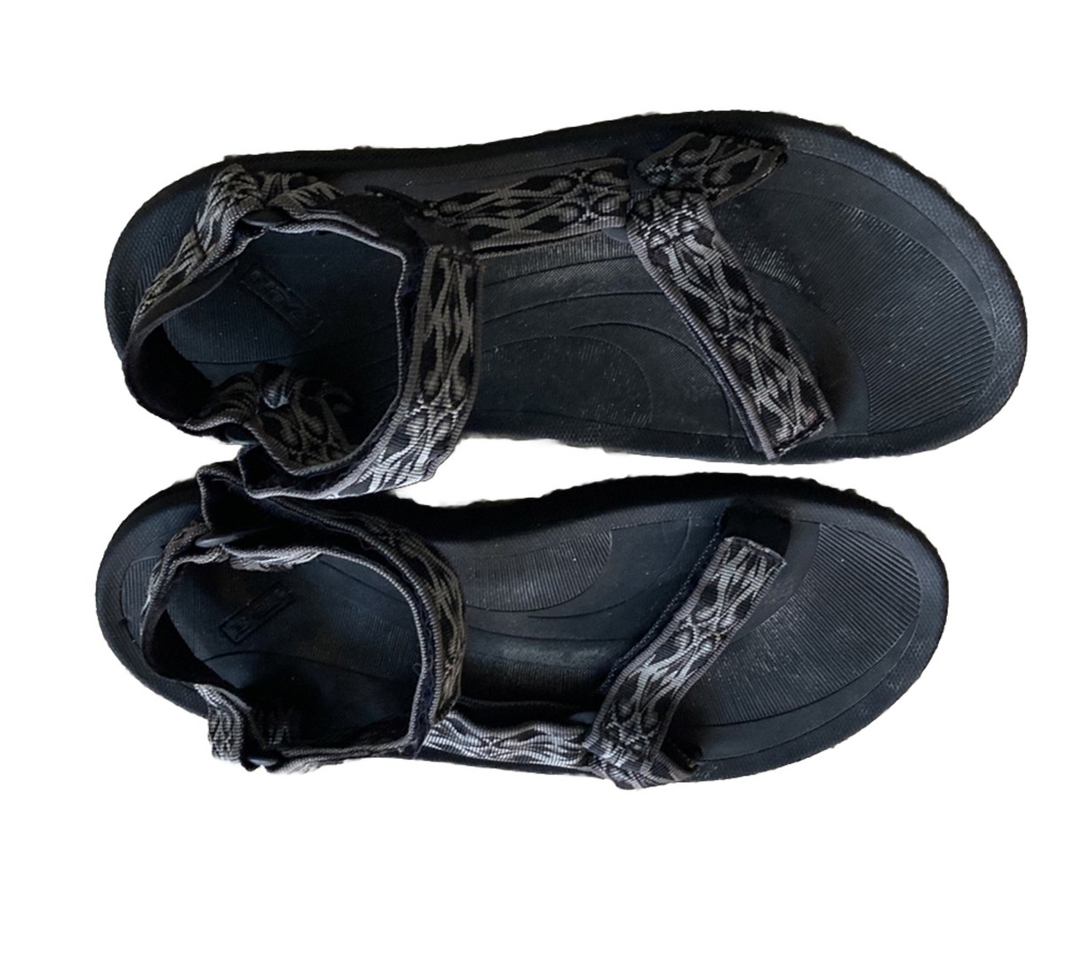 Teva Mens Sports Strappy Walking Sandals Hiking Water Size 7 Aztec Black Gray Men main image 3
