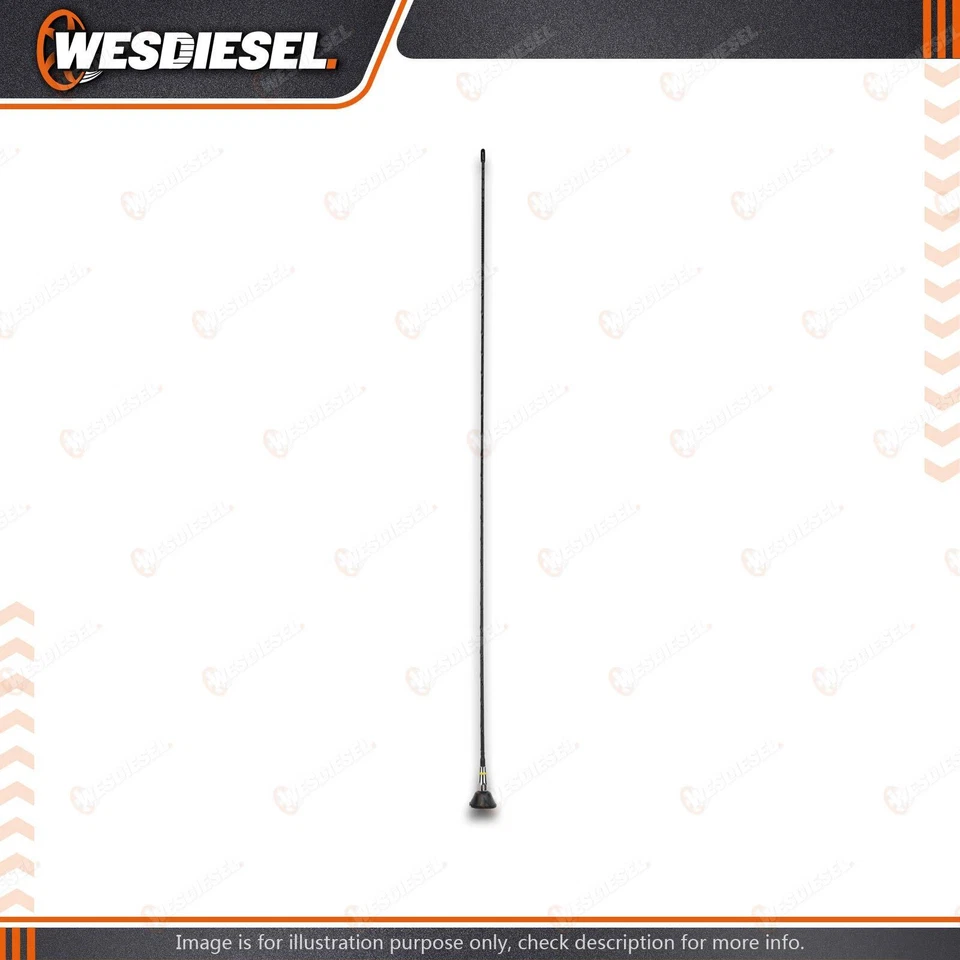 GME 1000mm Fibreglass AM/FM Radio Antenna - Black Ground Dependent Design