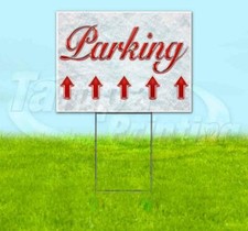 PARKING UP ARROW Yard Sign Corrugated Plastic Bandit Lawn Decorations USA