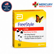 Freestyle Lite 50ct Test Strips USA SELLER USA BOX FREE SHIPPING