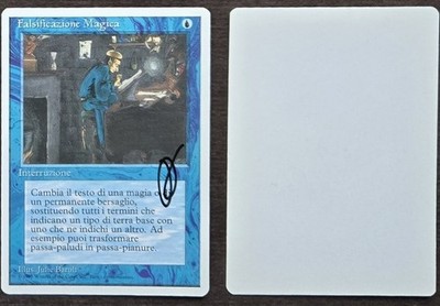 Signed MTG Magic Artist Proof _ Italian 4E Fourth Ed _ MAGICAL HACK _Julie Baroh