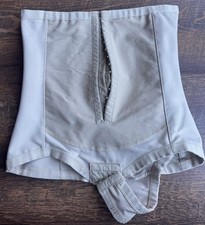 BelleFit Firm Compression Shapewear Girdle Beige L Hook & Eye Adjustable