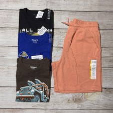 Boys Lot Of Clothes For Spring/Summer Size L 10-12 . NWT 3 S/S Shirts, Shorts