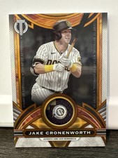 2023 Topps Tribute #SOA-JC Jake Cronenworth Stamp of Approval Relics Orange #/25