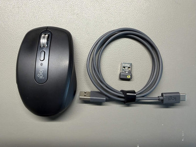 Logitech MX Anywhere 3S Bluetooth Mouse - Black w/ Logi Bolt Adapter