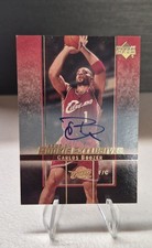 2003-04 Upper Deck Rookie Exclusives - Carlos Boozer #A34 Autographs (AU)