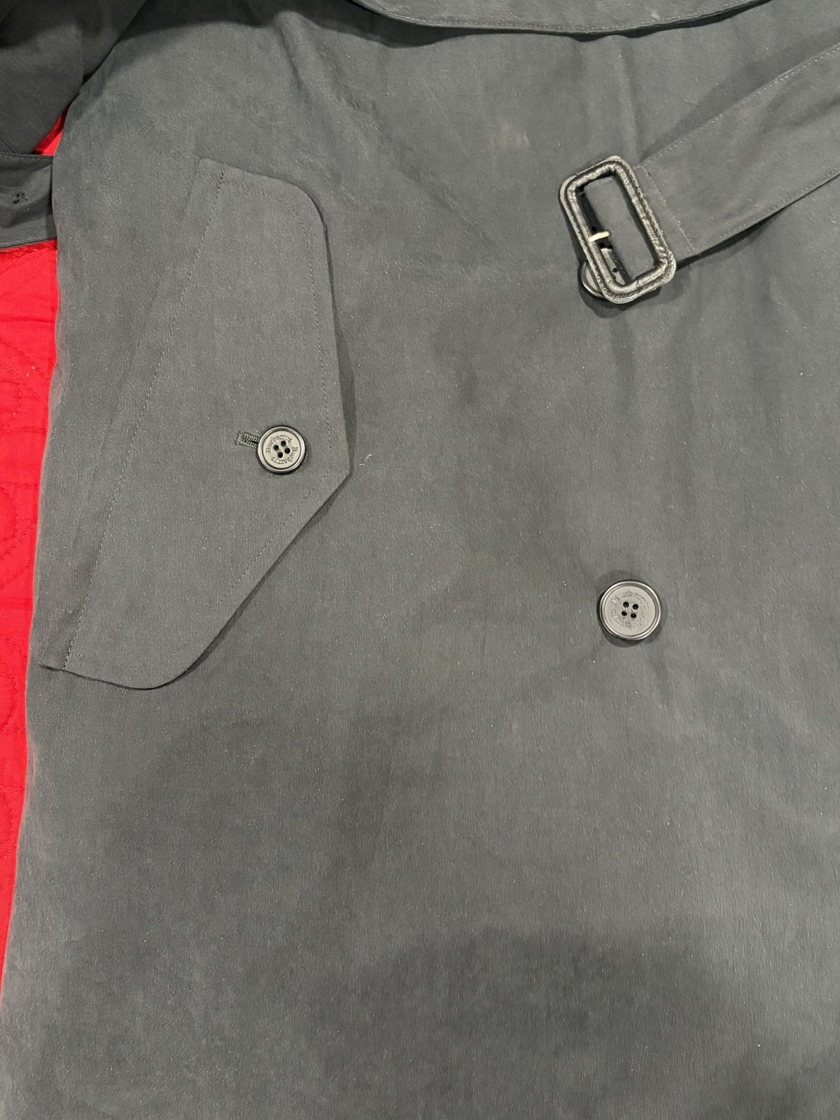 VTG Burberrys' of London Prorsum Mens Overcoat 42R Wool Line 1970-80 Trench Coat image 7