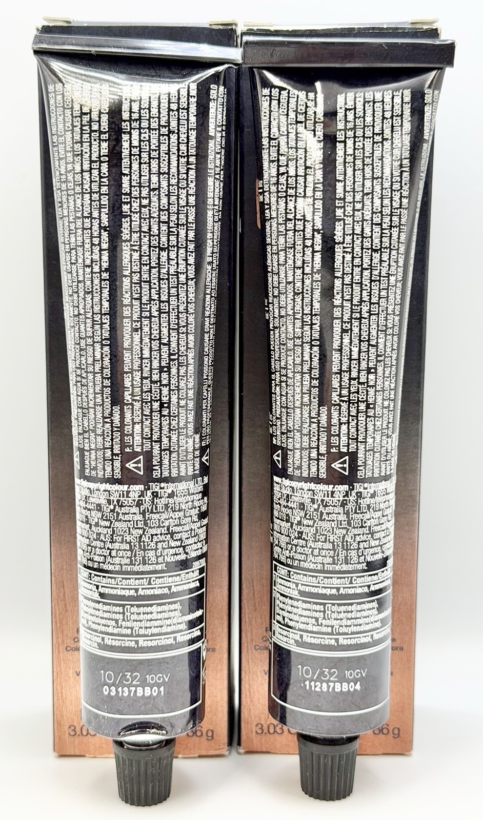 Tigi Age Denied Rejuvenating Permanent Hair Color 10/32 Extra Lt. Golden Violet