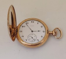 Antique 1922 Elgin Size 12s Hunting case Pocket Watch