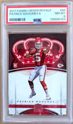 2017 Crown Royale #84 Patrick Mahomes II RC - PSA 8 NM-MT