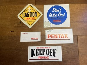 *Rare 1970s Vintage* Pentax Genuine Stickers From Japan