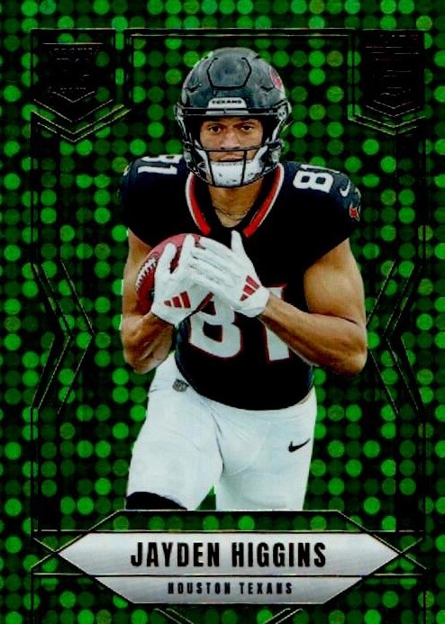 2025 Donruss Elite #134 Jayden Higgins Green Disco
